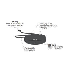 Oticon Charger 1.0 (More, OPN & Ruby)